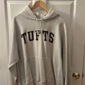 Gray Tufts Champions Hoodie